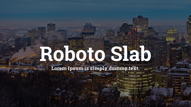 Пример шрифта Roboto Slab #1