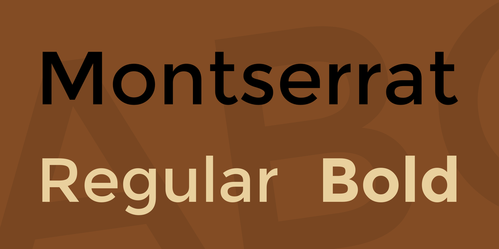 Пример шрифта Montserrat #1