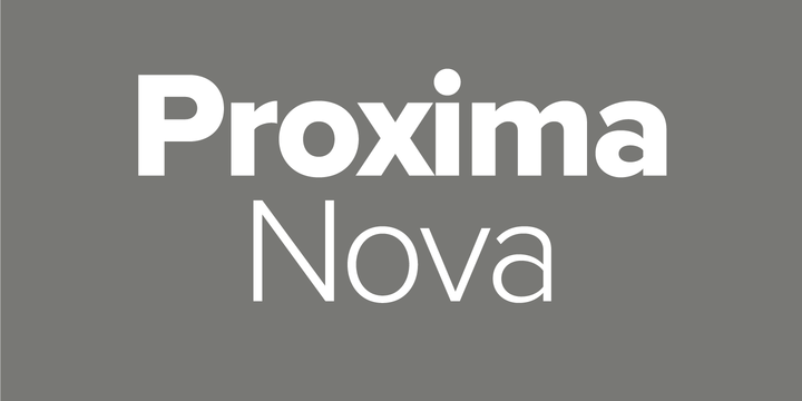 Пример шрифта Proxima Nova Alt #2