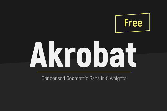 Пример шрифта Akrobat #1