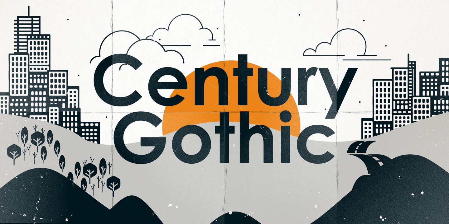 Пример шрифта Century Gothic #1