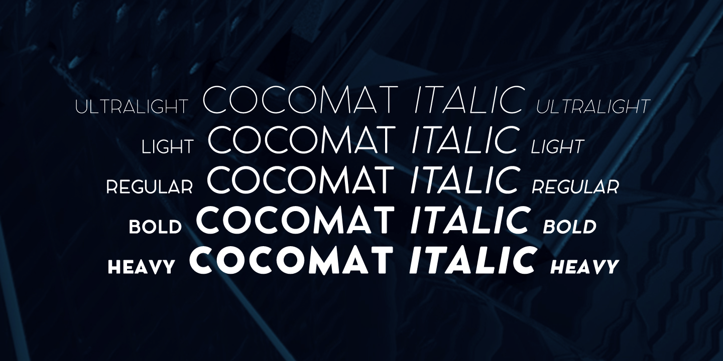 Пример шрифта Cocomat #2