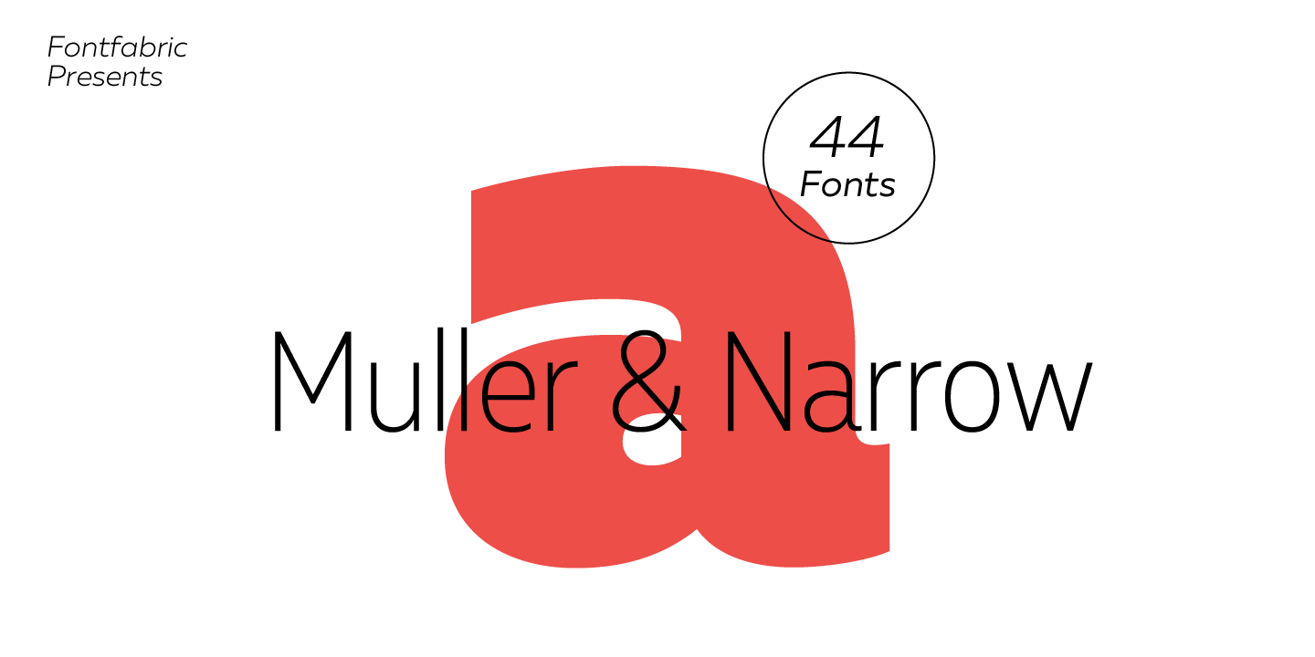 Пример шрифта Muller #1