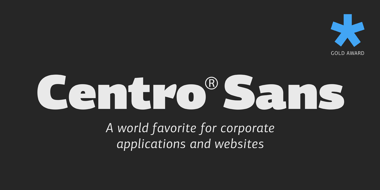 Пример шрифта PF Centro Sans Pro #1