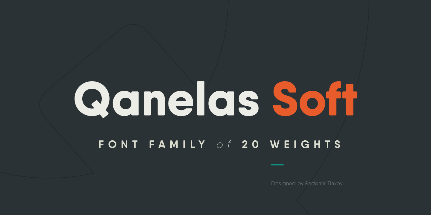 Пример шрифта Qanelas Soft #1