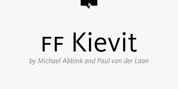 Пример шрифта FF Kievit #1