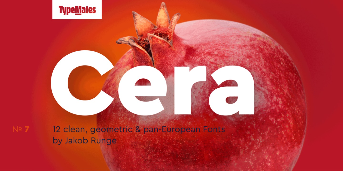 Пример шрифта Cera #1
