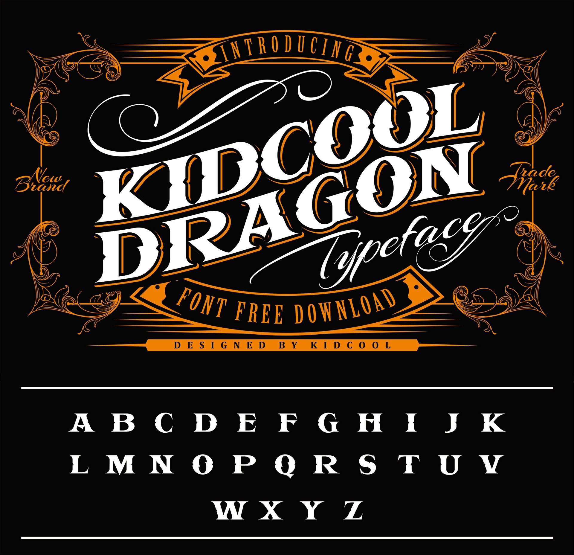 Пример шрифта Kidcool Dragon #4