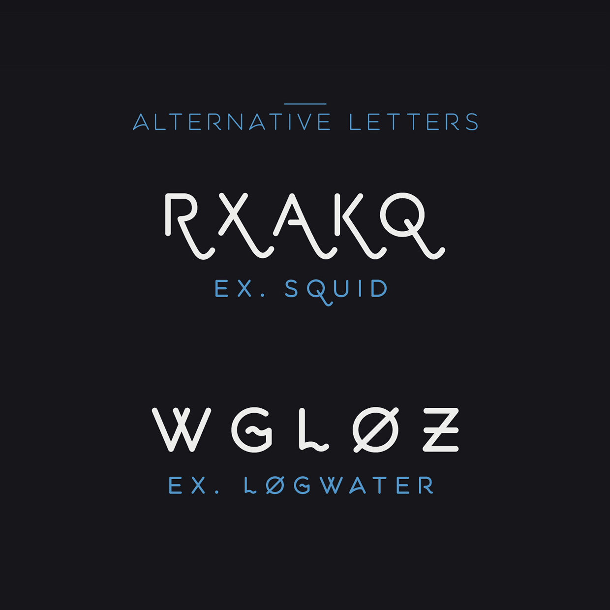 Пример шрифта Aquatico #2