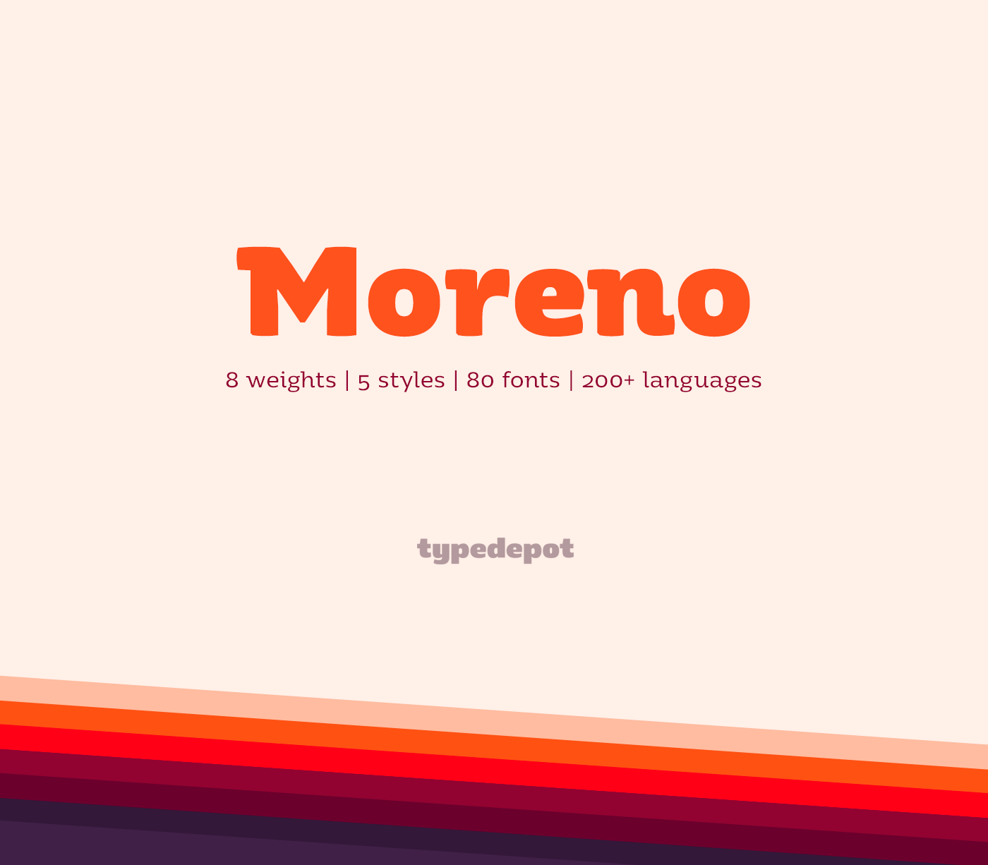 Пример шрифта Moreno #1