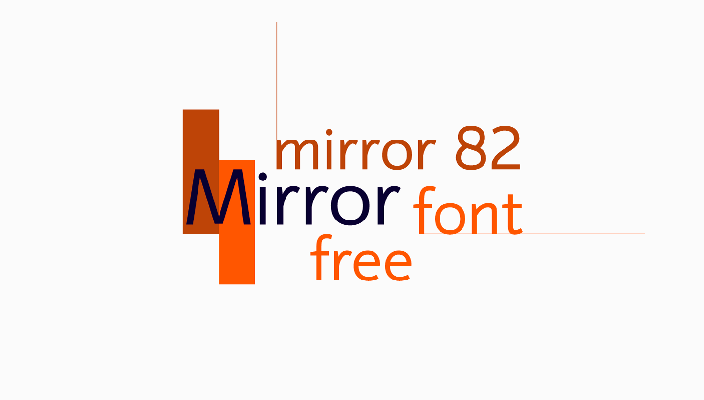 Пример шрифта Mirror 82 #1