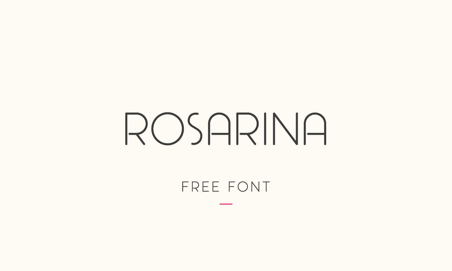 Пример шрифта Rosarina #1
