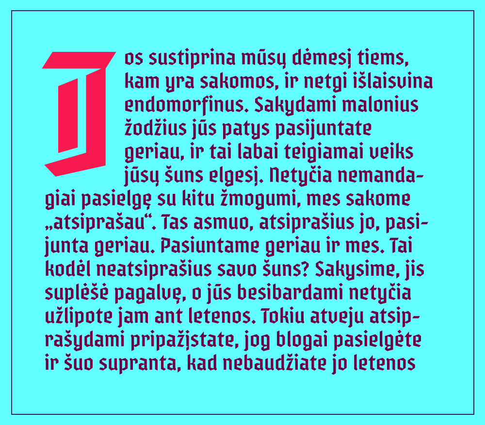 Пример шрифта Varna #3