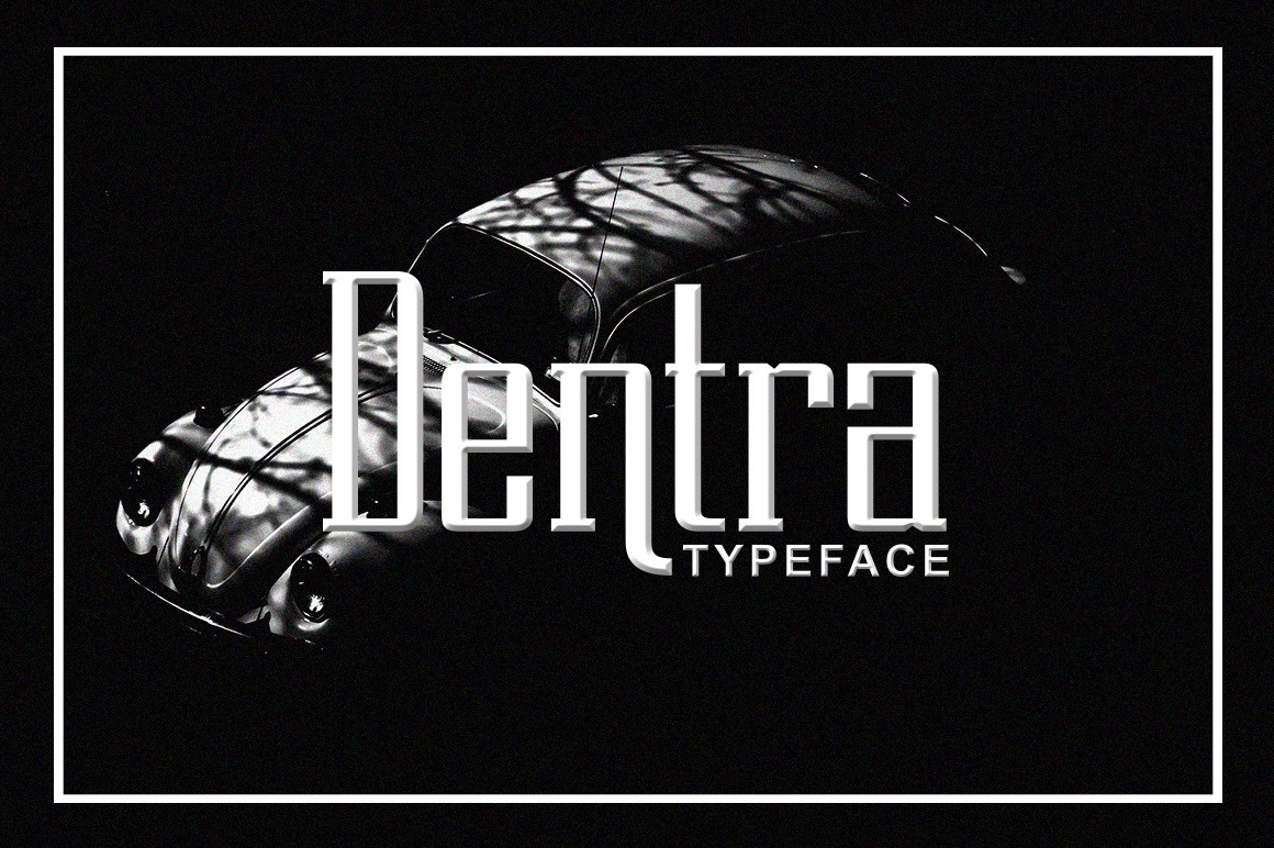 Пример шрифта Dentra #1