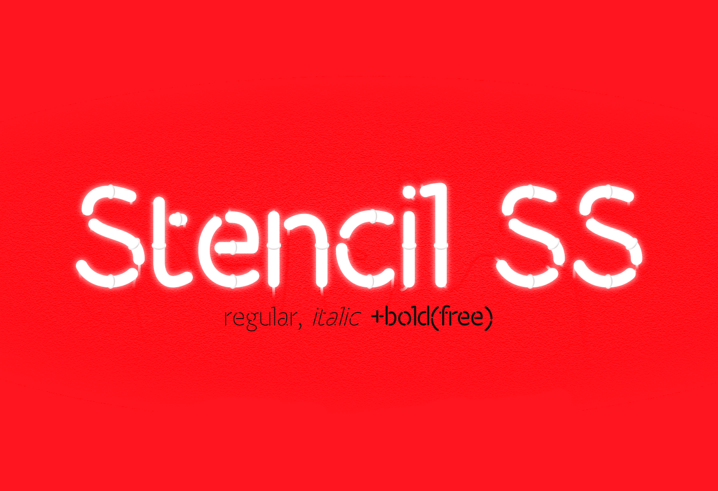 Пример шрифта Stencil SS Bold #1