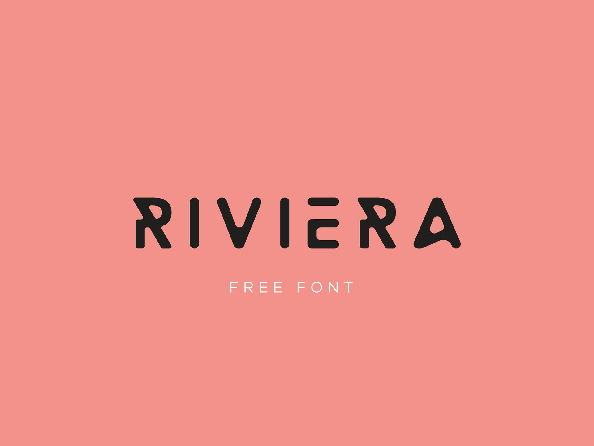Пример шрифта Riviera #1