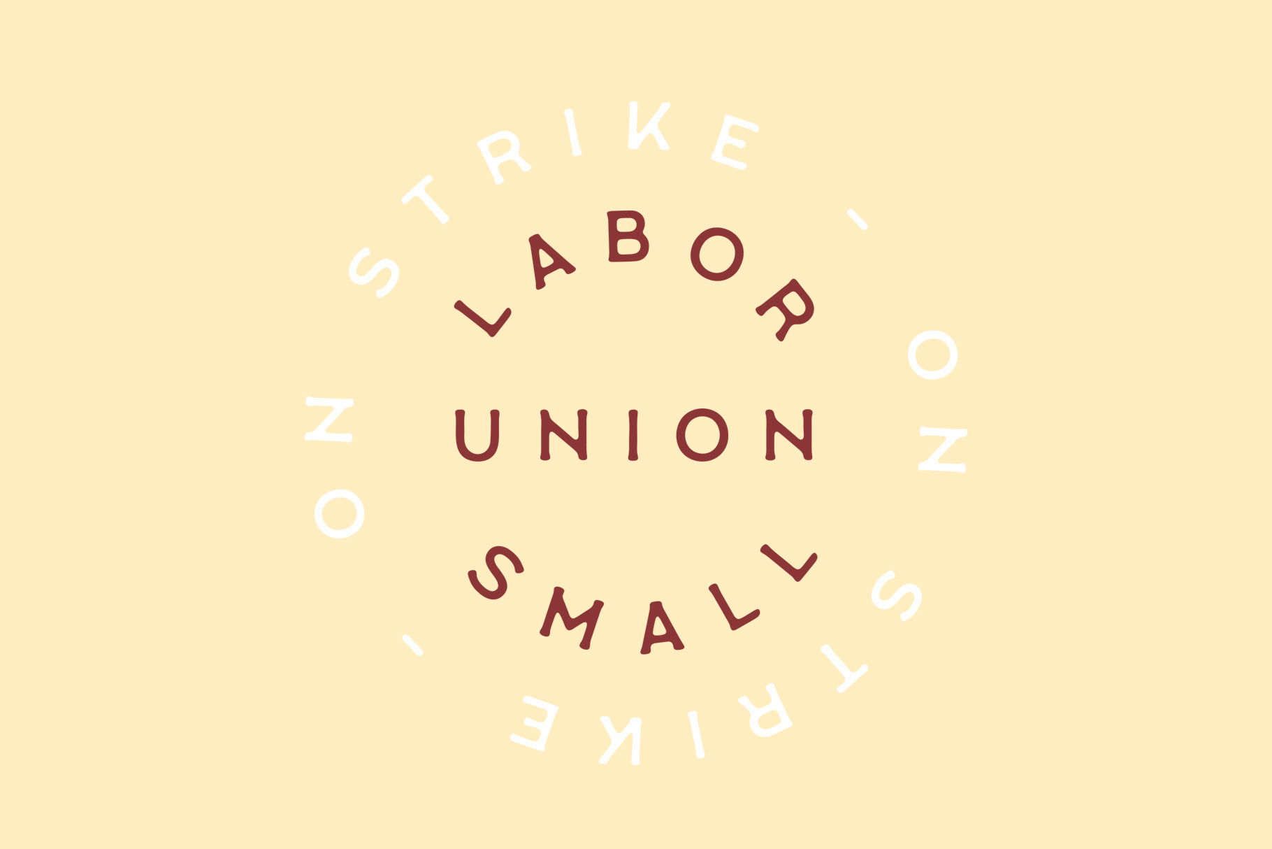 Пример шрифта Labor Union Small #1