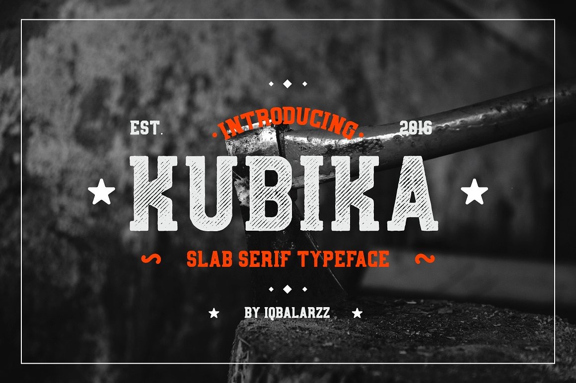 Пример шрифта Kubika #1