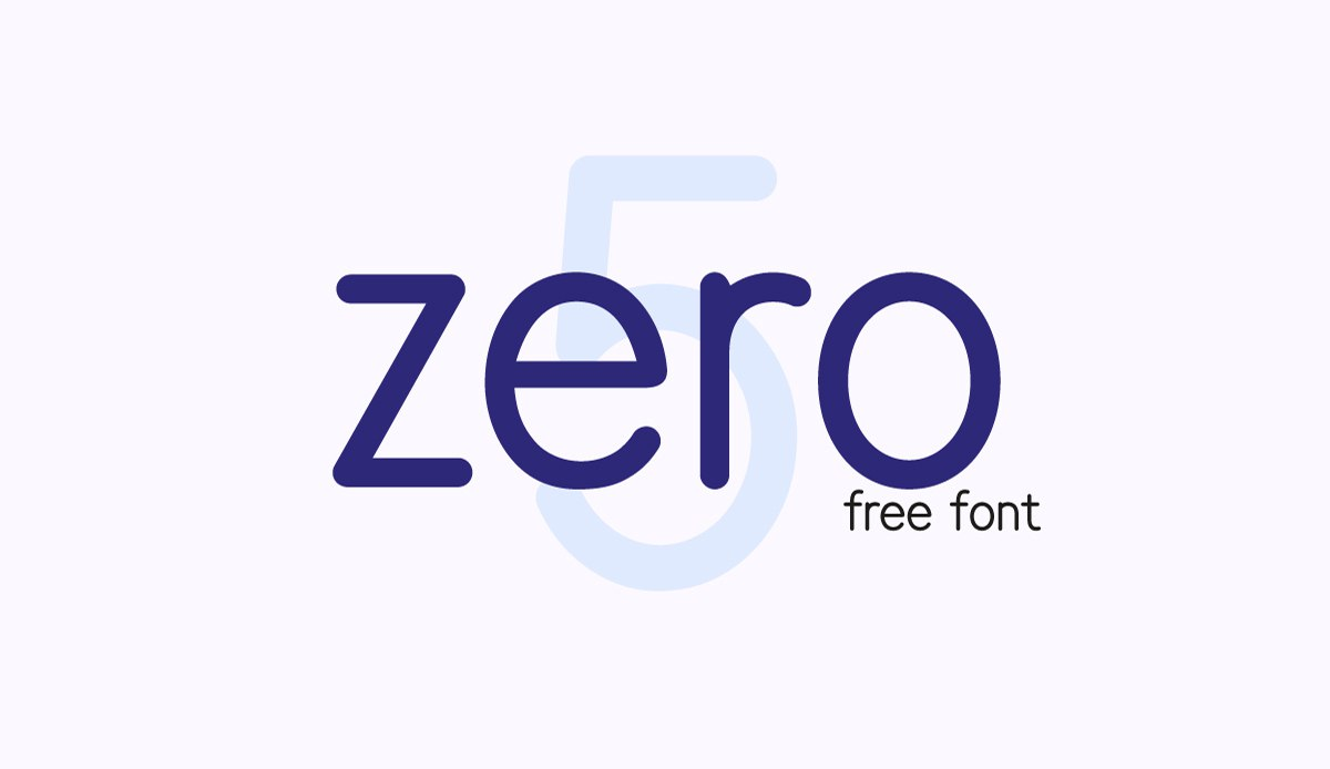 Пример шрифта Zero 5 #1