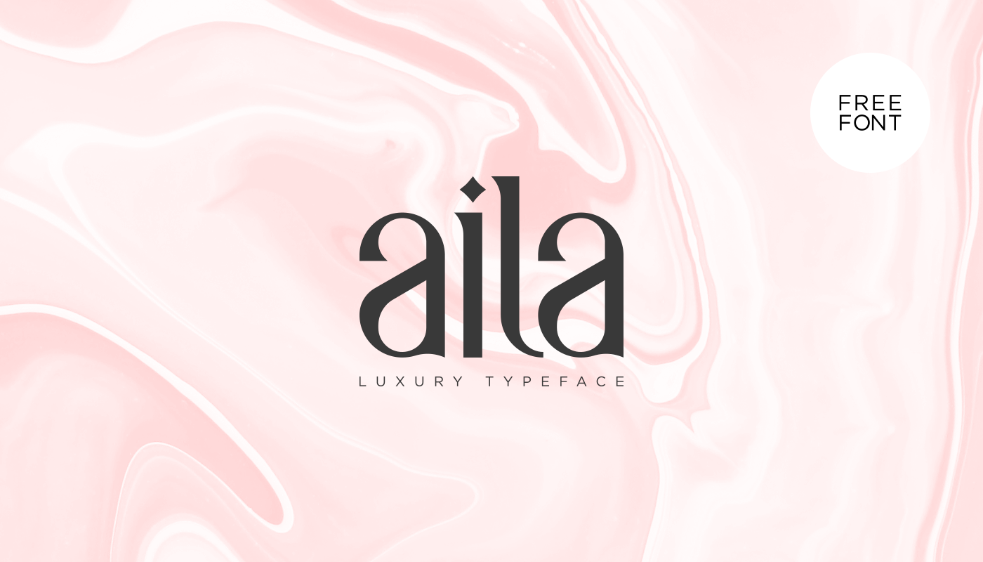 Пример шрифта Aila #1
