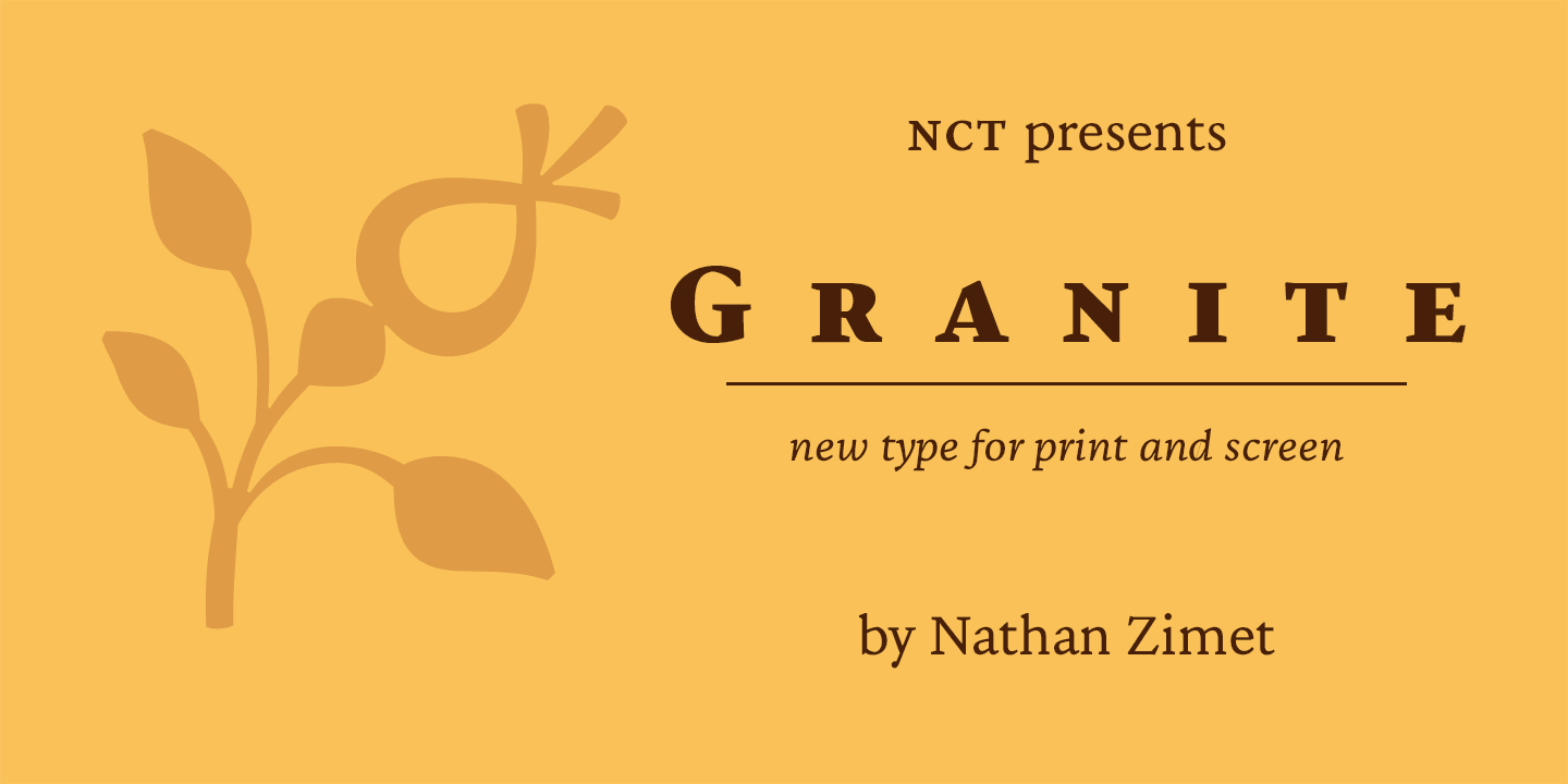 Пример шрифта NCT Granite #1