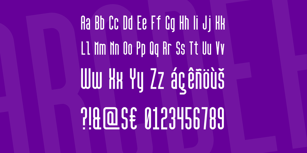 Пример шрифта High Sans Serif 7 #2
