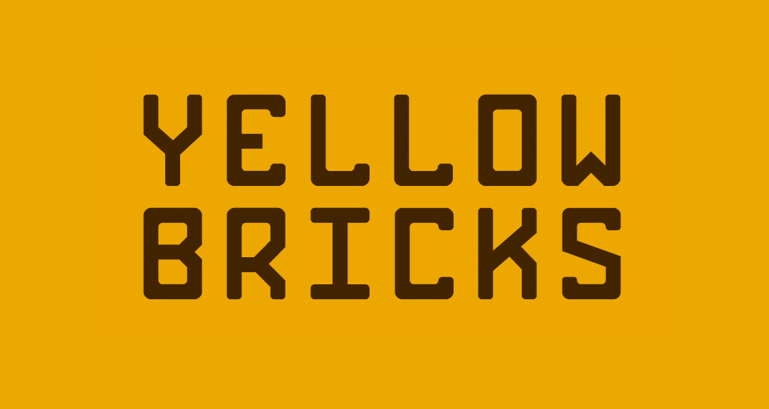 Пример шрифта Bricks #1