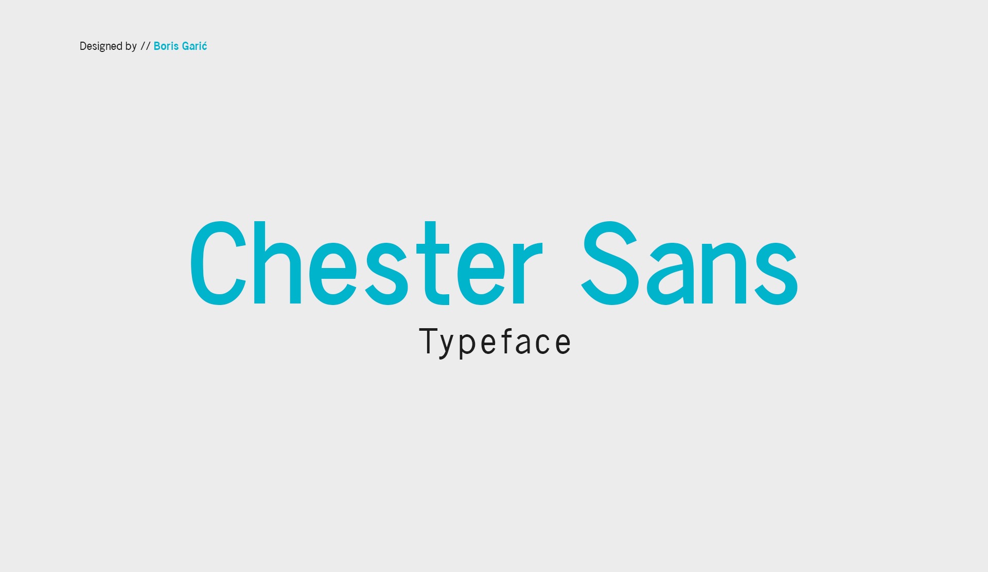 Пример шрифта Chester Sans #1