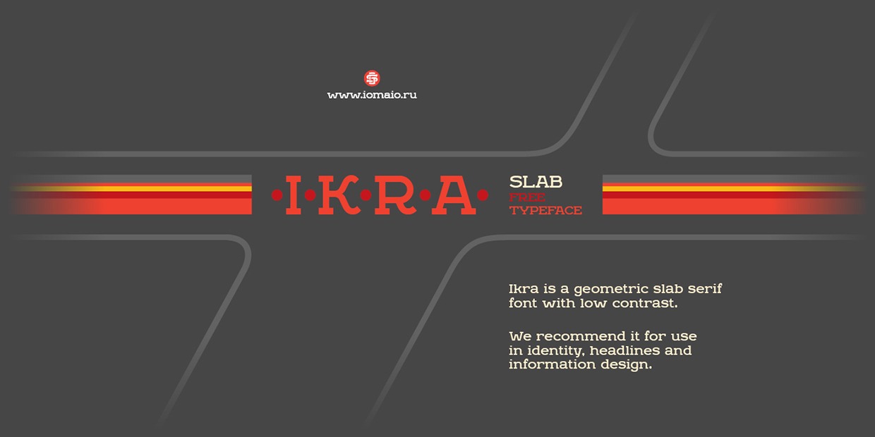 Пример шрифта Ikra Slab #1