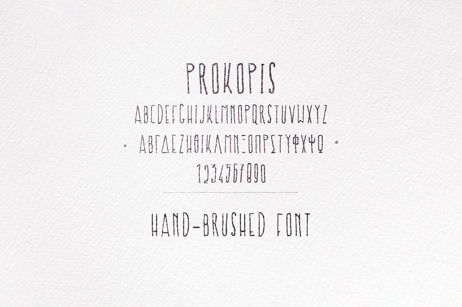 Пример шрифта Prokopis #5