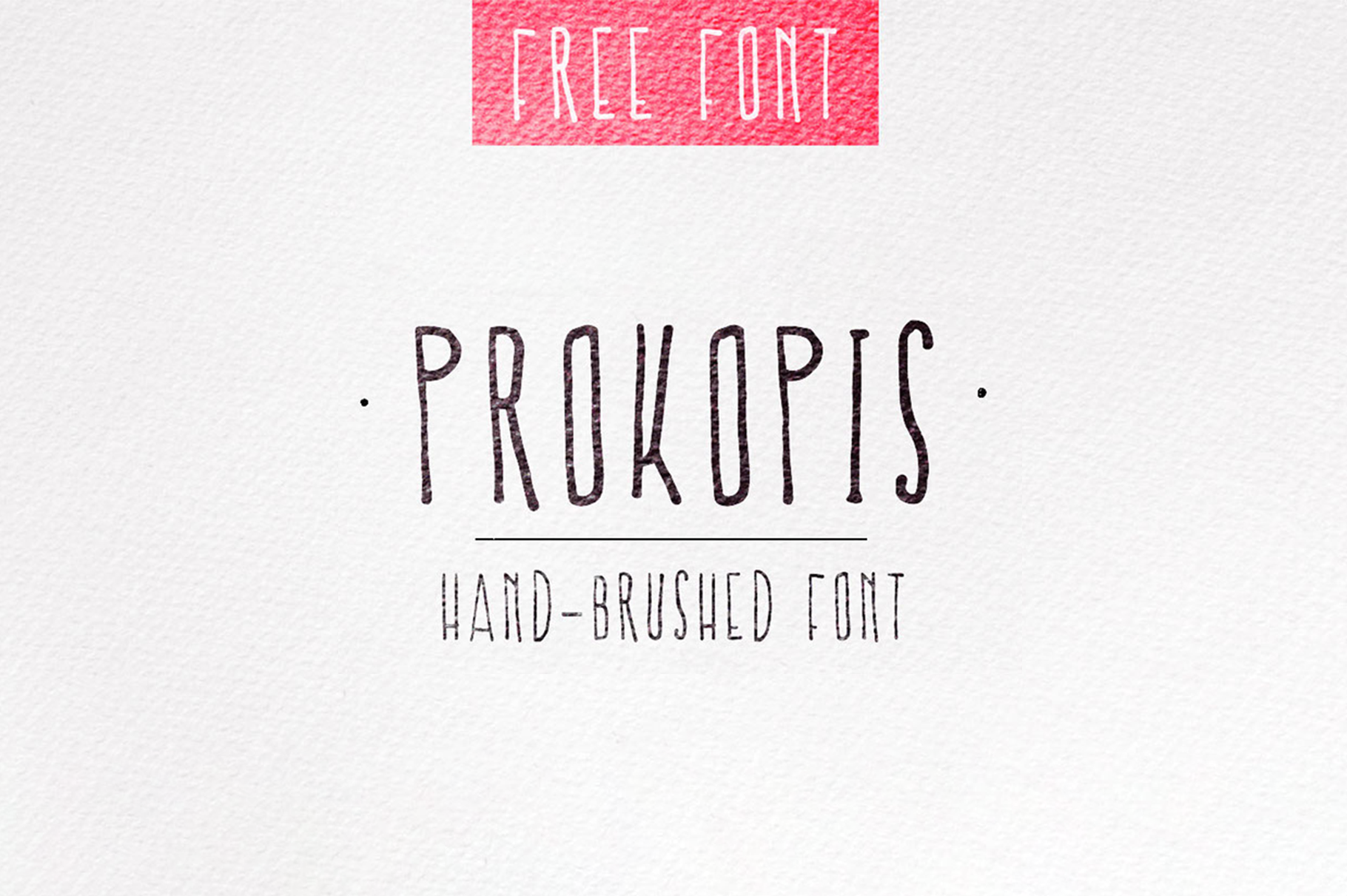 Пример шрифта Prokopis #1