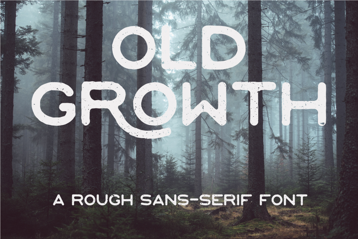 Пример шрифта Old Growth #1