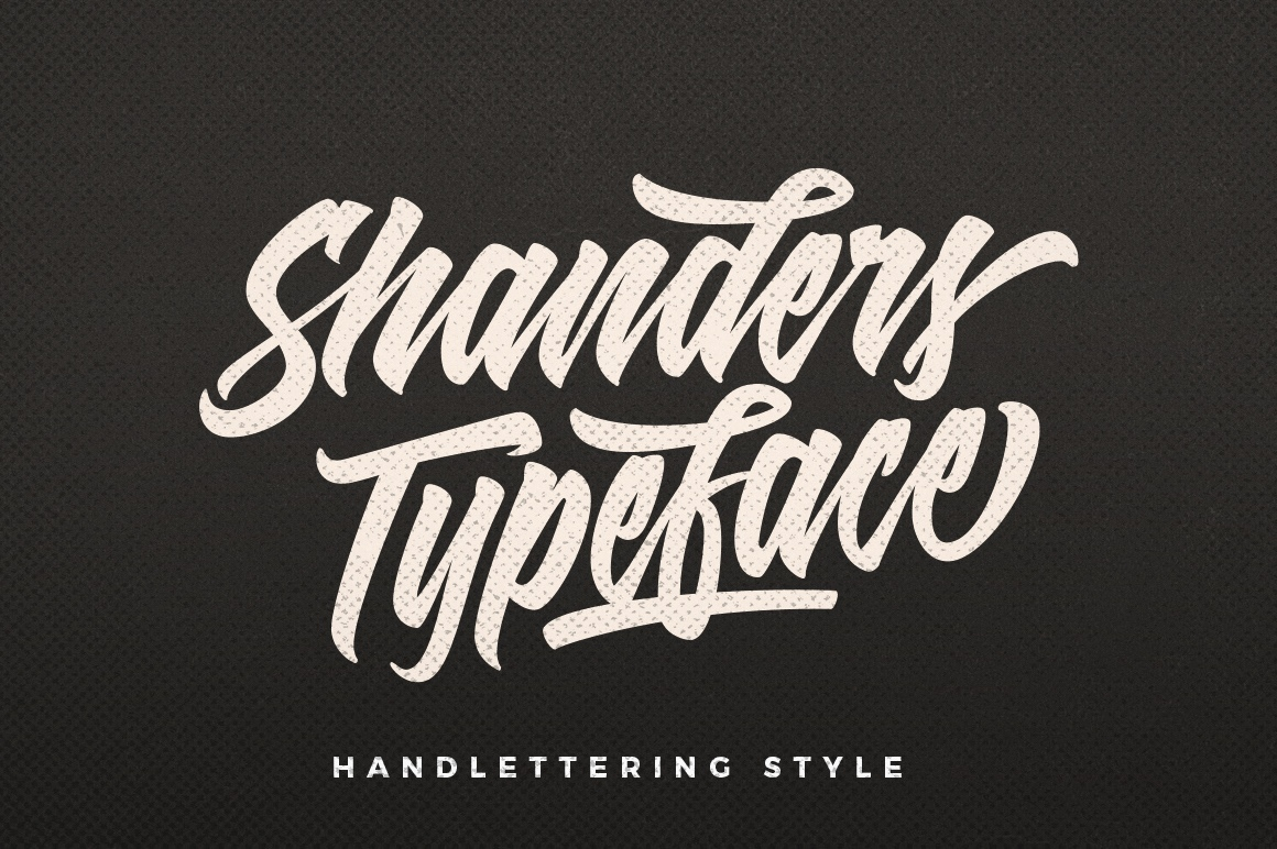 Пример шрифта Shanders #1