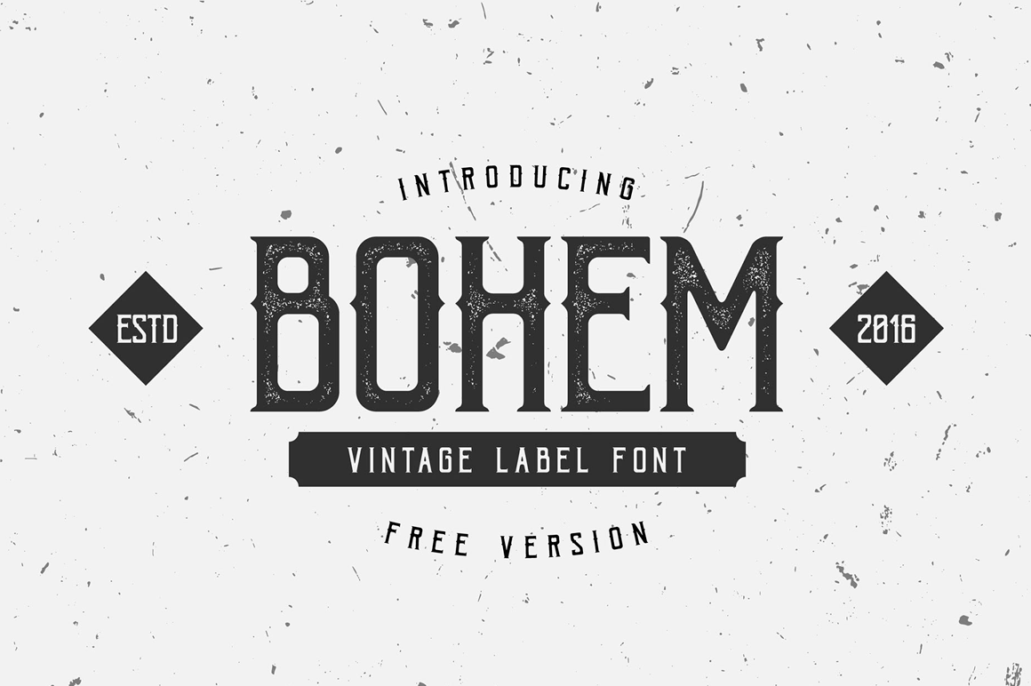 Пример шрифта Bohem Press #1