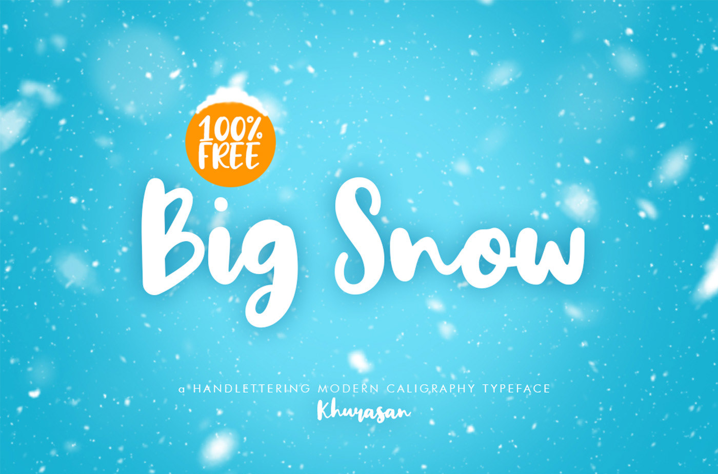 Пример шрифта Big Snow #1