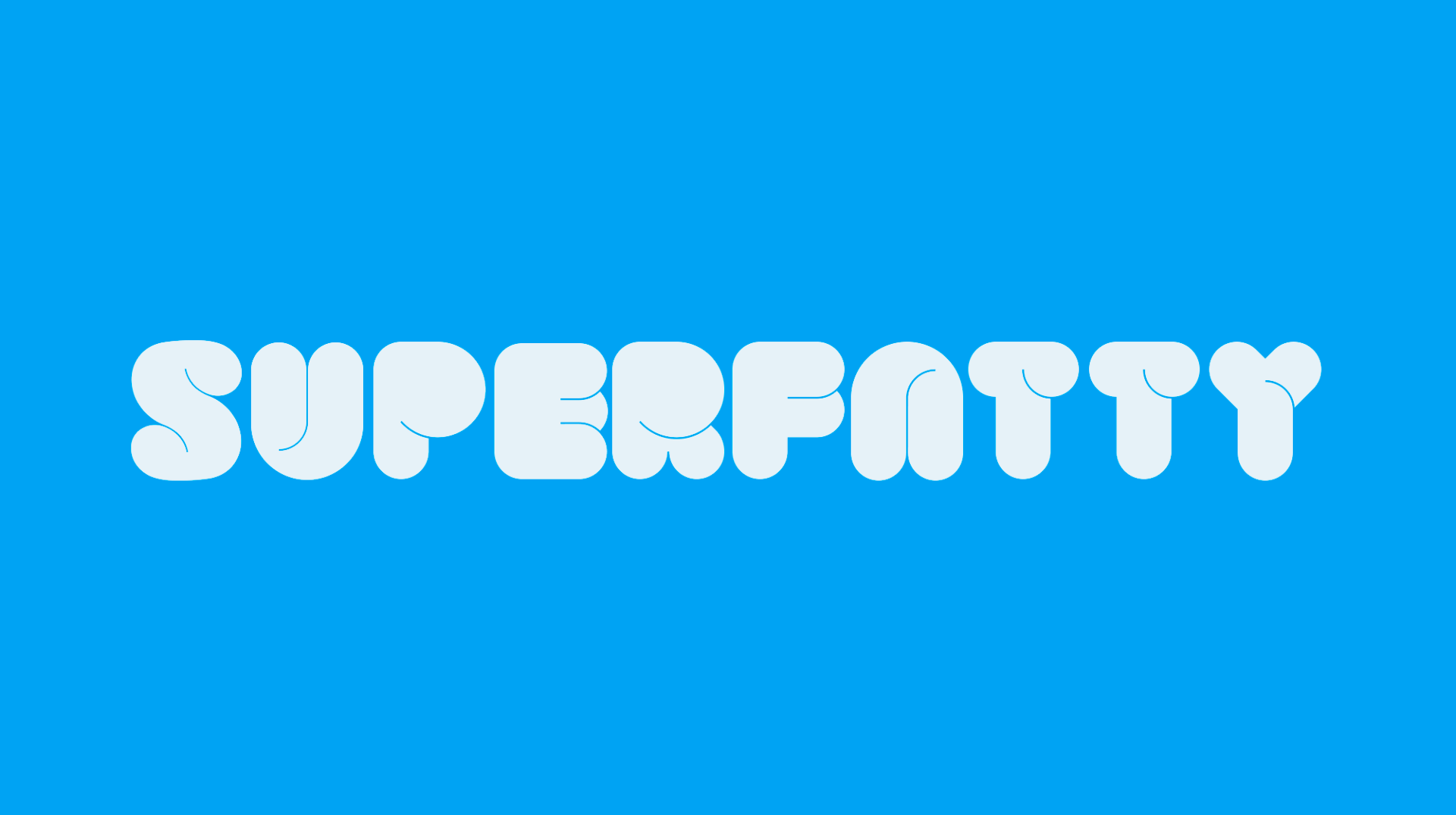 Пример шрифта Superfatty #1