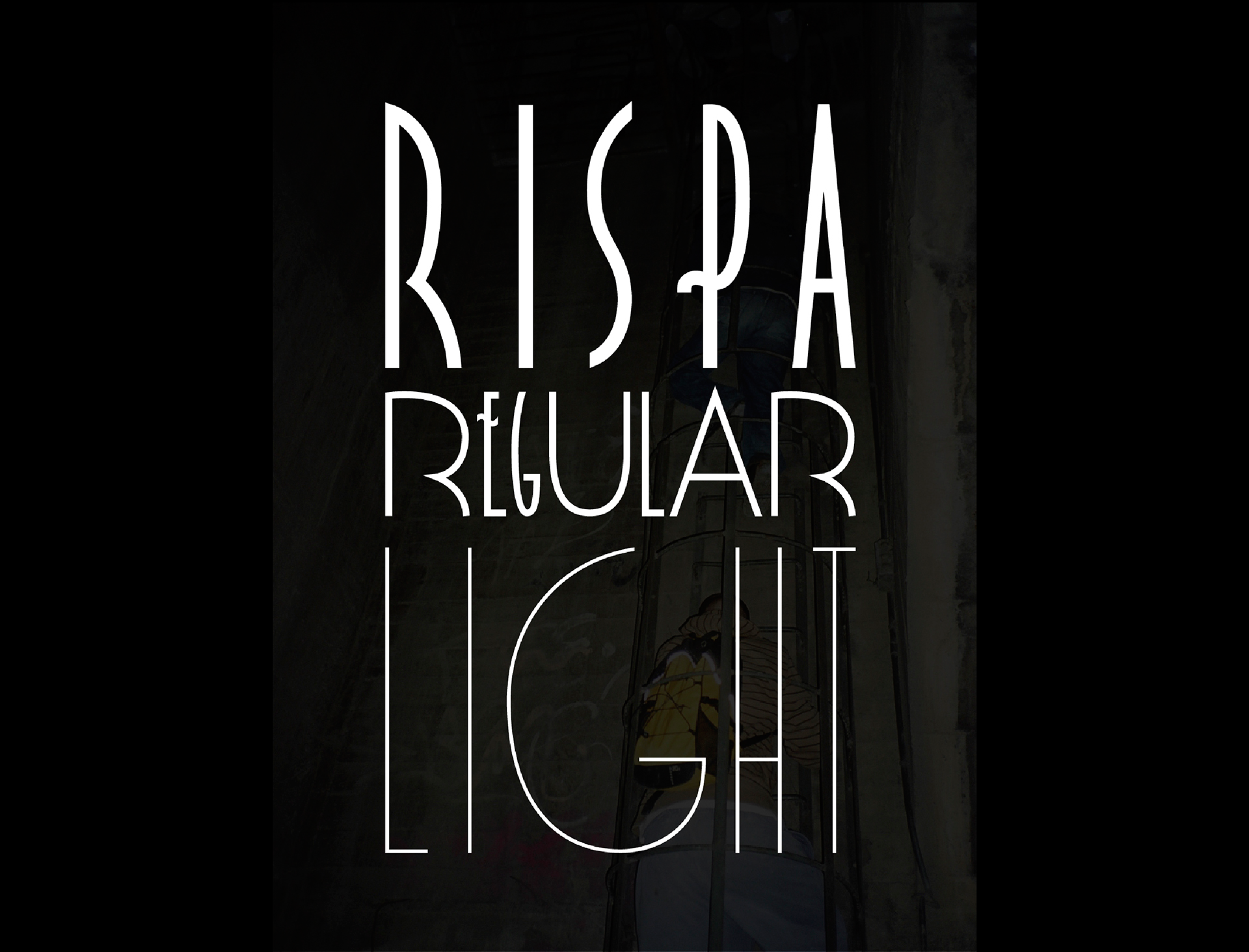 Пример шрифта Rispa #1