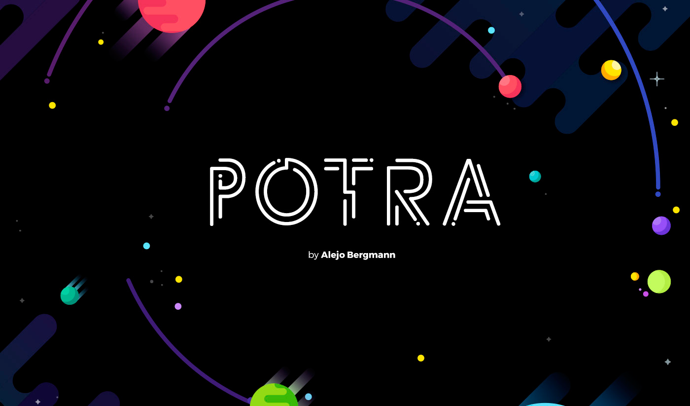 Пример шрифта Potra #1