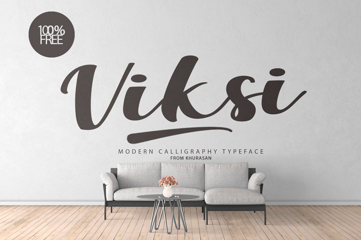Пример шрифта Viksi Script #1
