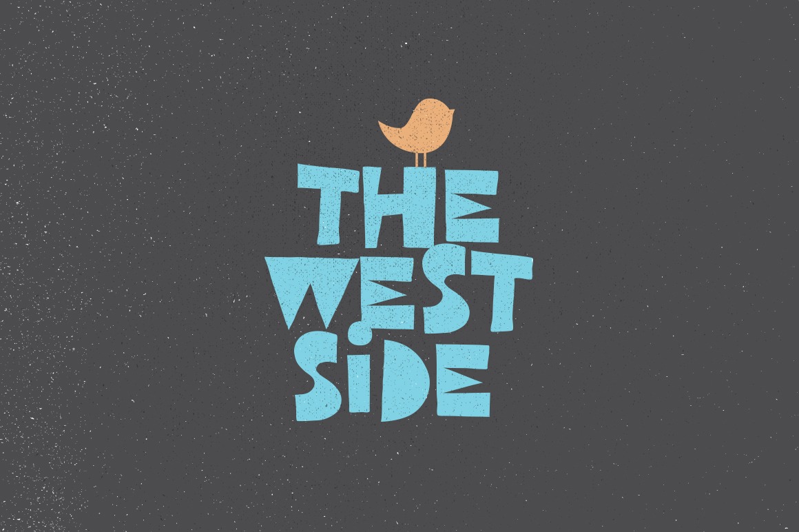 Пример шрифта West Side #1