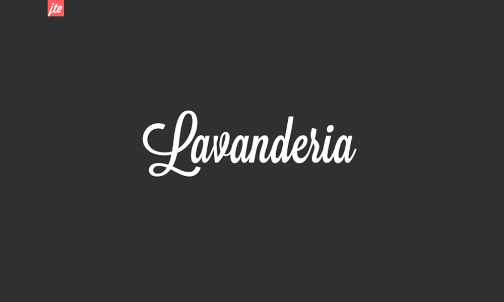 Пример шрифта Lavanderia #1