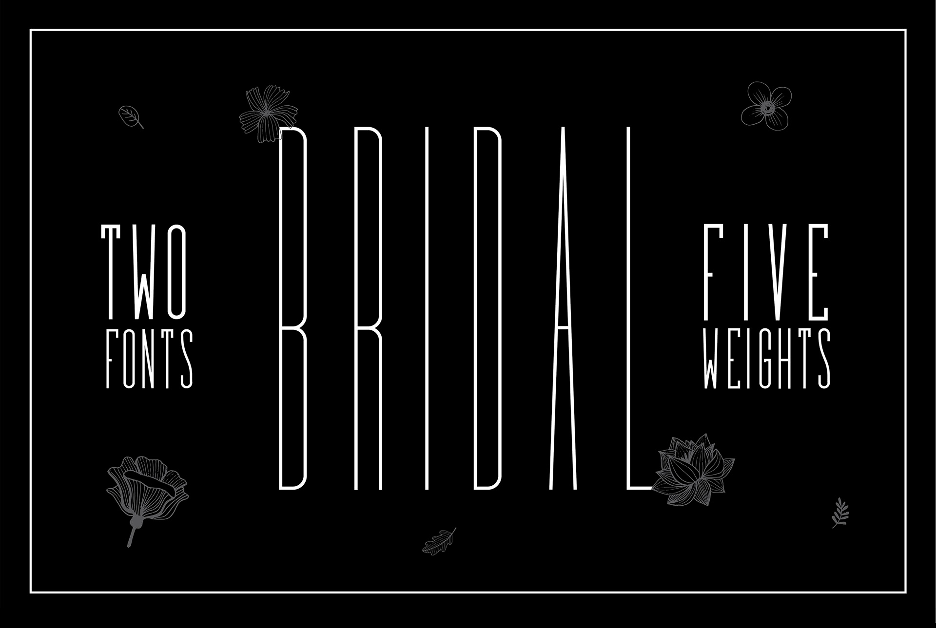 Пример шрифта Bridal #1
