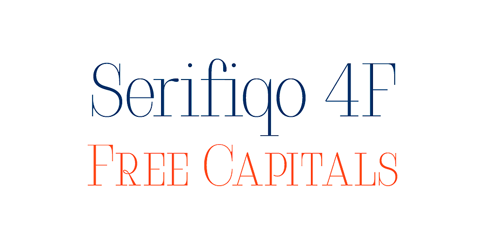 Пример шрифта Serifiqo 4F #1