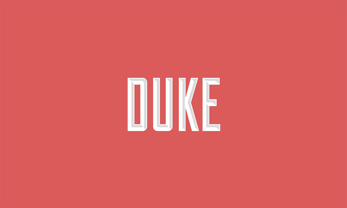 Пример шрифта Duke #1