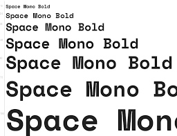 Пример шрифта Space Mono #2