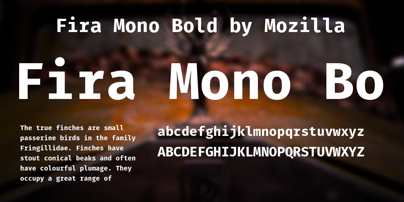 Пример шрифта Fira Mono #2