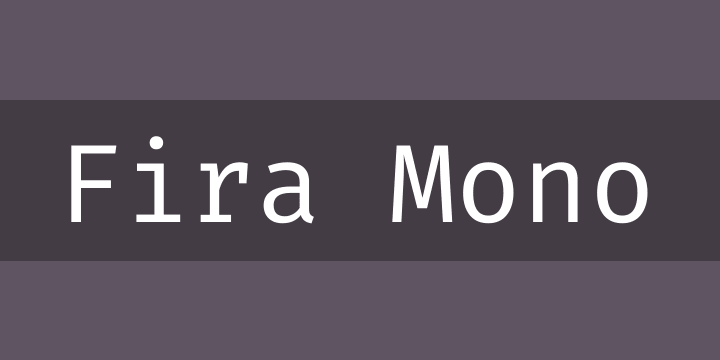 Пример шрифта Fira Mono #1