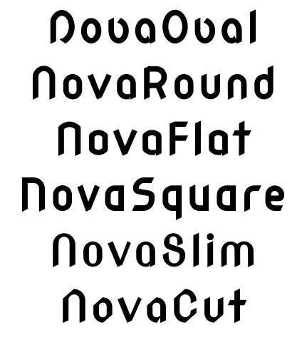 Пример шрифта Nova Mono #2