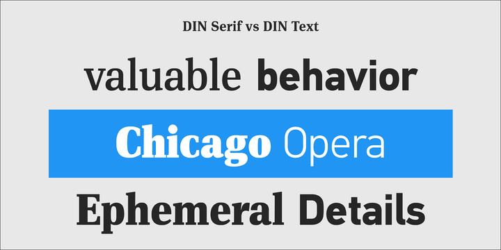 Пример шрифта PF DIN Serif #3