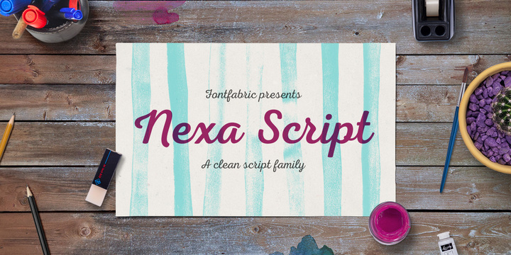 Пример шрифта Nexa Script #1